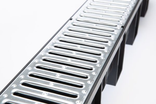 Deep Series  5.4 in. W x 5.4 in. D x 39.4 in. L  with Galvanized steel grates 6 Pack Kit with 2 End Caps (Total 19.68Ft) - Image 3