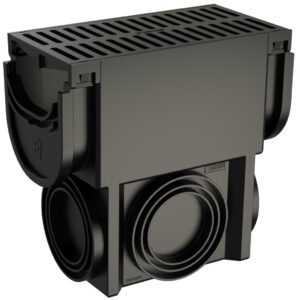 Black Compact Slim Pit with Poly Grate